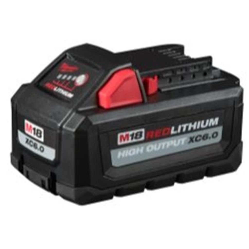 Milwaukee M18 RedLithium High Output XC 6 Ah Lithium-Ion Battery, 2 Pack