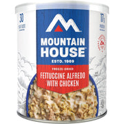 Mountain House Freeze-Dried Fettuccine Alfredo with Chicken, 9 Servings, 30yr Shelf Life