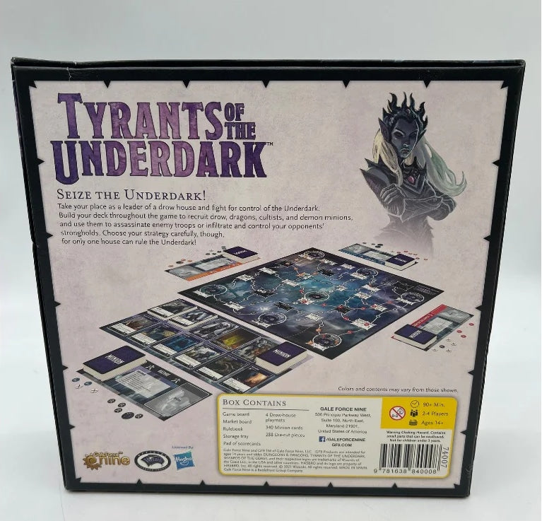 Dungeons & Dragons Tyrants of the Underdark Board Game