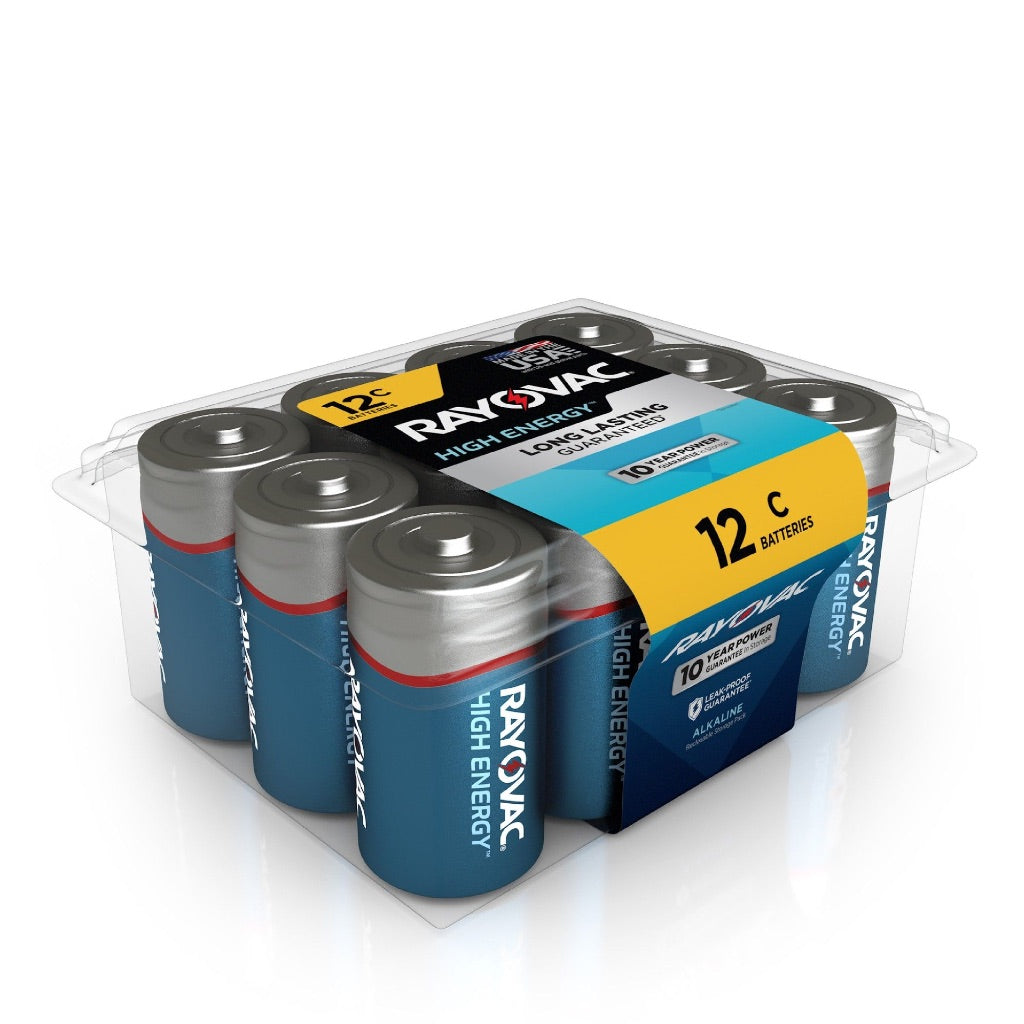 Rayovac High-Energy C Alkaline Batteries - 12ct