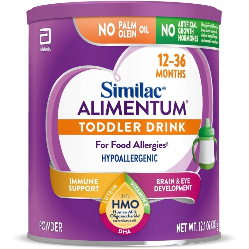 Similac Alimentum Hypoallergenic Toddler Drink Powder, 12-36 Months, 12.1oz Can