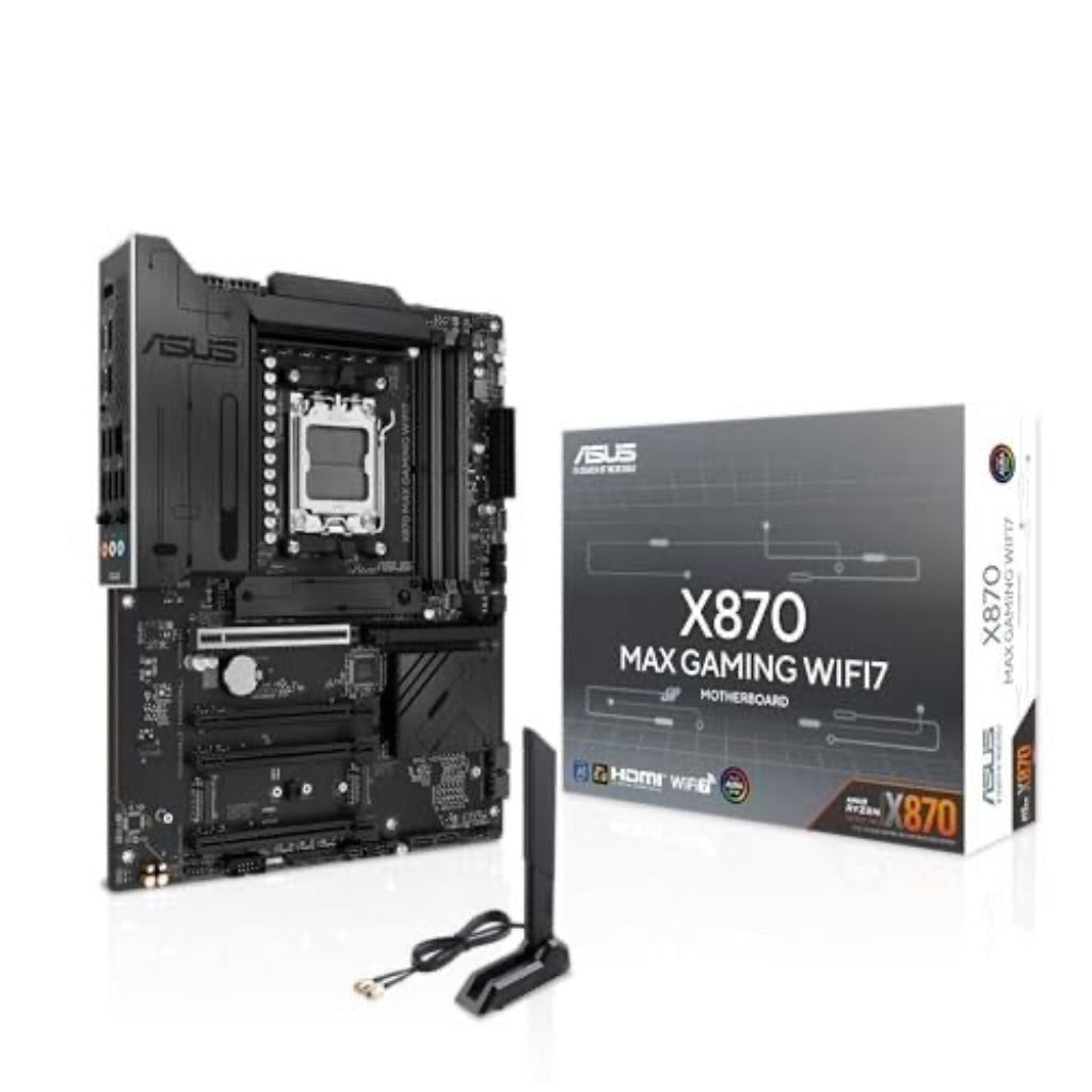 ASUS X870 MAX Gaming WiFi7 AMD AM5 ATX Motherboard, DDR5, PCIe 5.0 x16 Q-Release