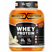 Body Fortress Super Advanced Whey Protein Powder, Vanilla, 3.9 lb (39 Servings)