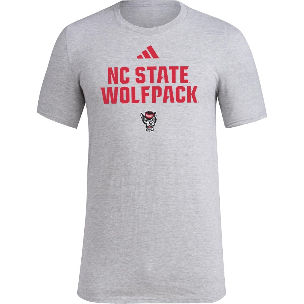 adidas Men's Fresh Team NCAA Graphic T-Shirt - North Carolina State, Gray, L