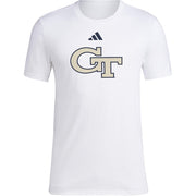 adidas Men's House of NCAA T-Shirt - White Georgia Technical University, Size L