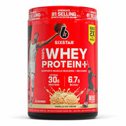 Six Star 100% Whey Protein Plus Recovery Powder - Vanilla Cream, 1.8lbs