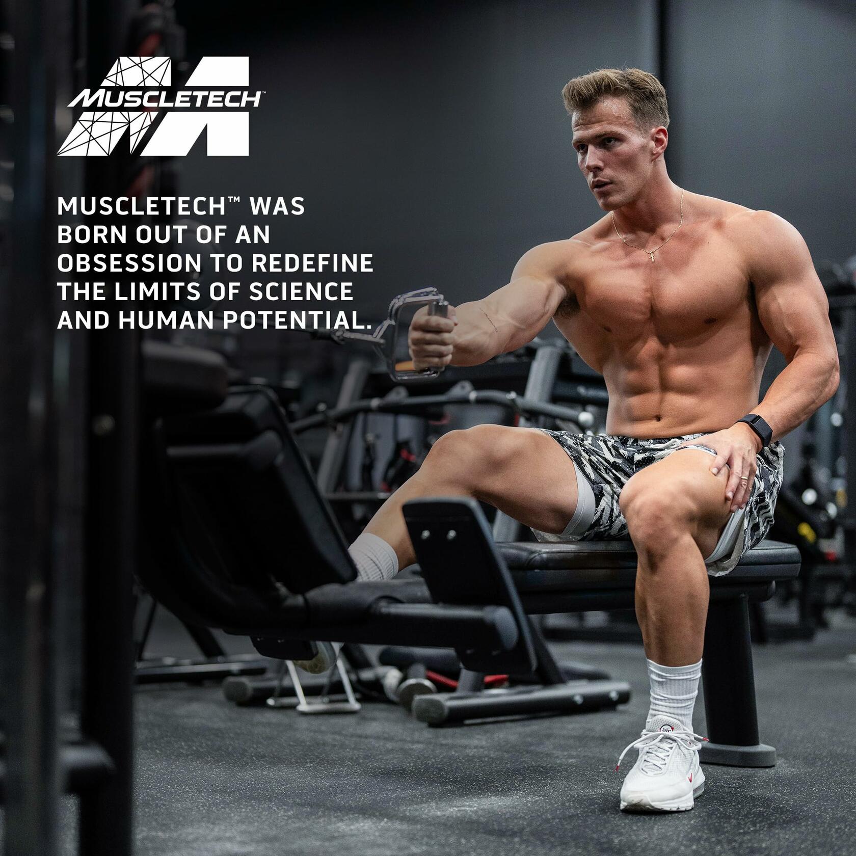 MuscleTech 100% Grass-Fed Whey Protein Powder, Triple Chocolate 1.8lb