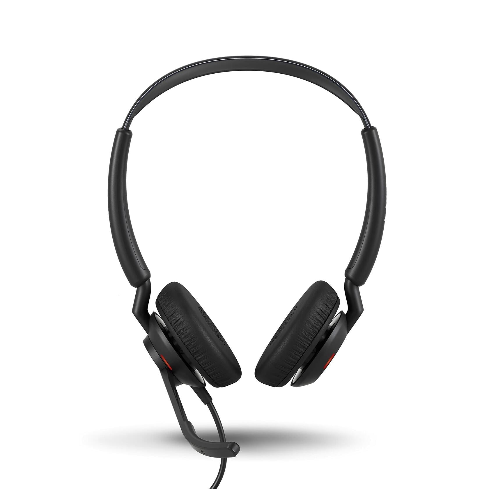 Jabra Engage 50 II Wired Stereo Headset, USB-C - Works with Zoom, Teams, Meet, Unify - Black