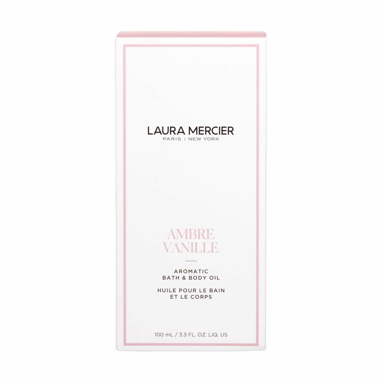 Laura Mercier Aromatic Bath & Body Oil, 48 hr Hydration, 100mL - Ambre Vanille