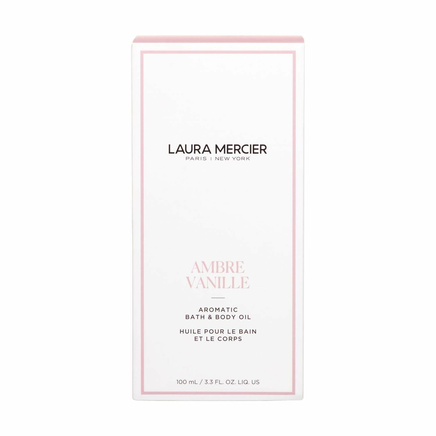 Laura Mercier Aromatic Bath & Body Oil, 48 hr Hydration, 100mL - Ambre Vanille