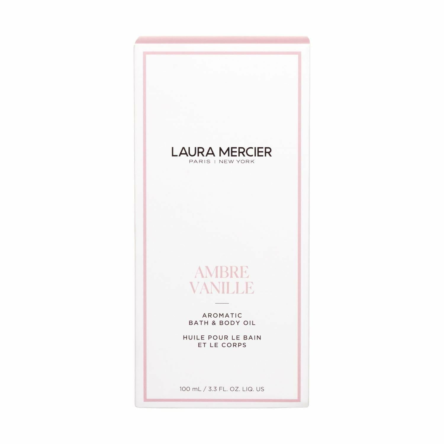 Laura Mercier Aromatic Bath & Body Oil, 48 hr Hydration, 100mL - Ambre Vanille