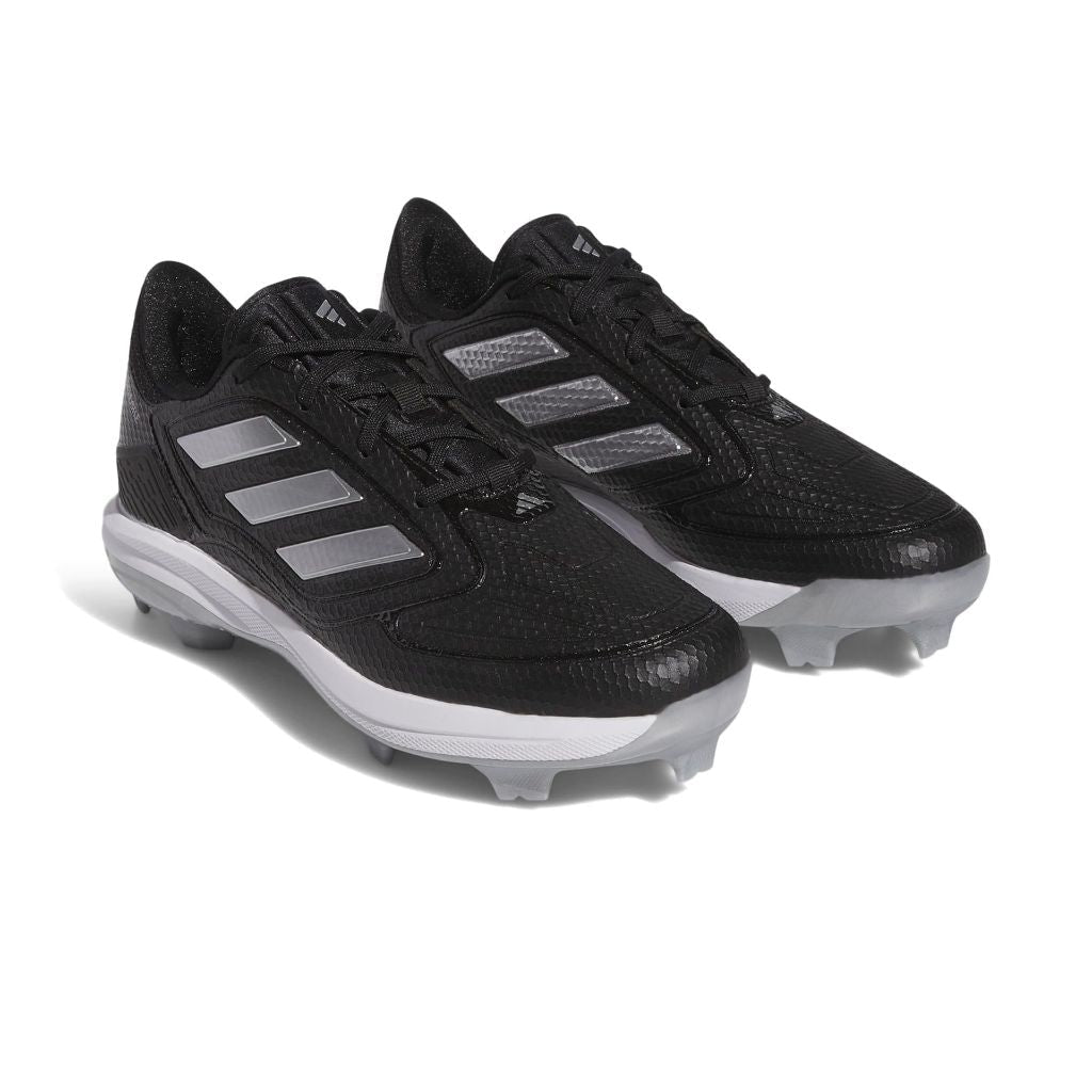 adidas Women's Adizero PureHustle 3 TPU Softball Cleats, Black/Silver, Size 9
