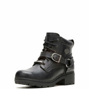 Harley-Davidson Footwear Women's Tegan Round Toe Motorcycle Boots - Black, Size 8