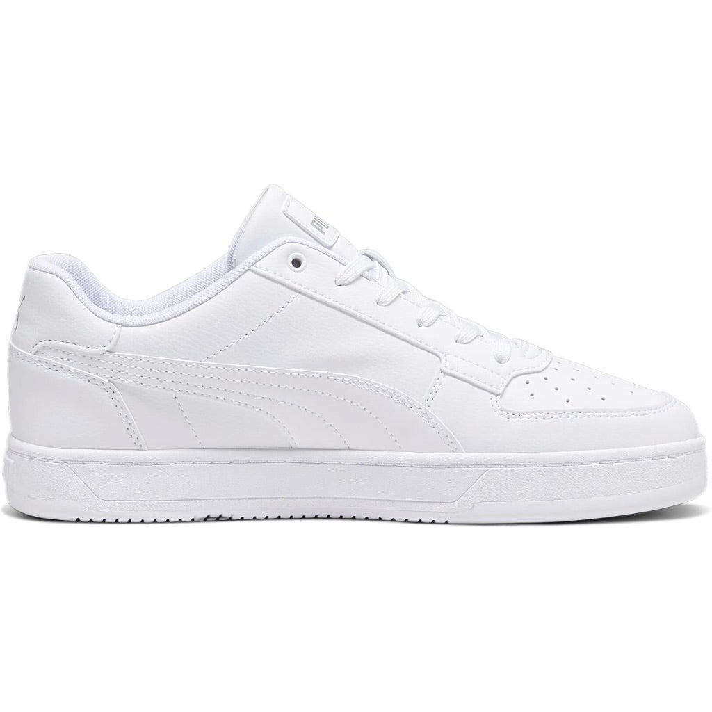 PUMA Men's Caven 2.0 Lux Athletic Sneaker - Puma White/Puma Silver, Size 8.5