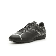 Puma Men's Attacanto TT Turf Soccer Cleats - Black/Silver, Size 7.5
