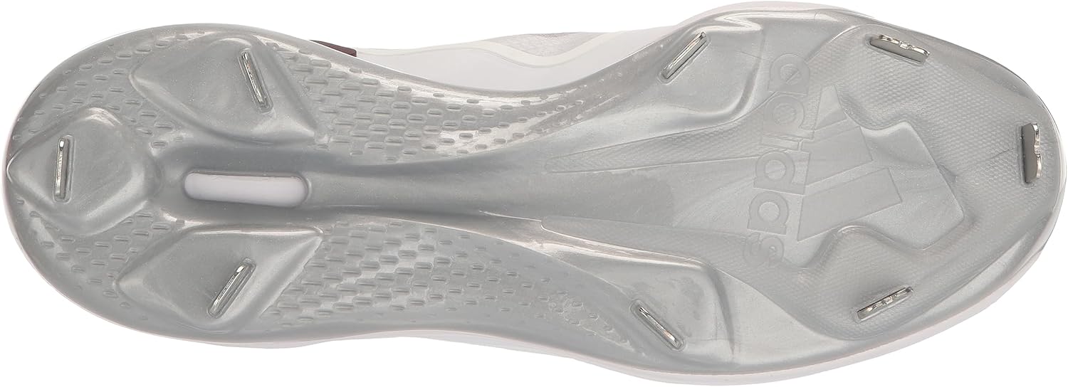 adidas Womens Adizero PureHustle 3 Elite Softball Cleat White/Maroon/Silver, Size 11