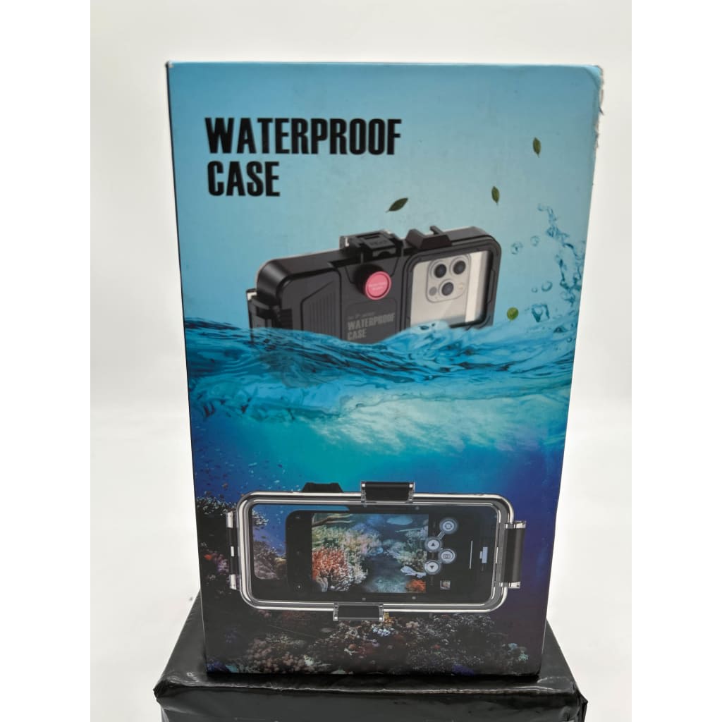 for Underwater IP Series Phone Case [98ft/30m] Swimming Diving Case Photo Photography Video Housing Waterproof Protective Case for IP Series Smartphones with Lanyard,Black