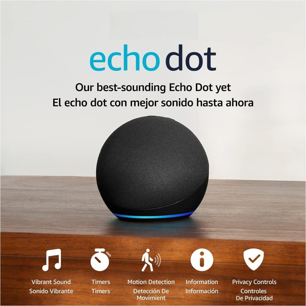 Amazon Echo Dot (5th Gen, 2022 Release) Smart Speaker with Alexa - Charcoal