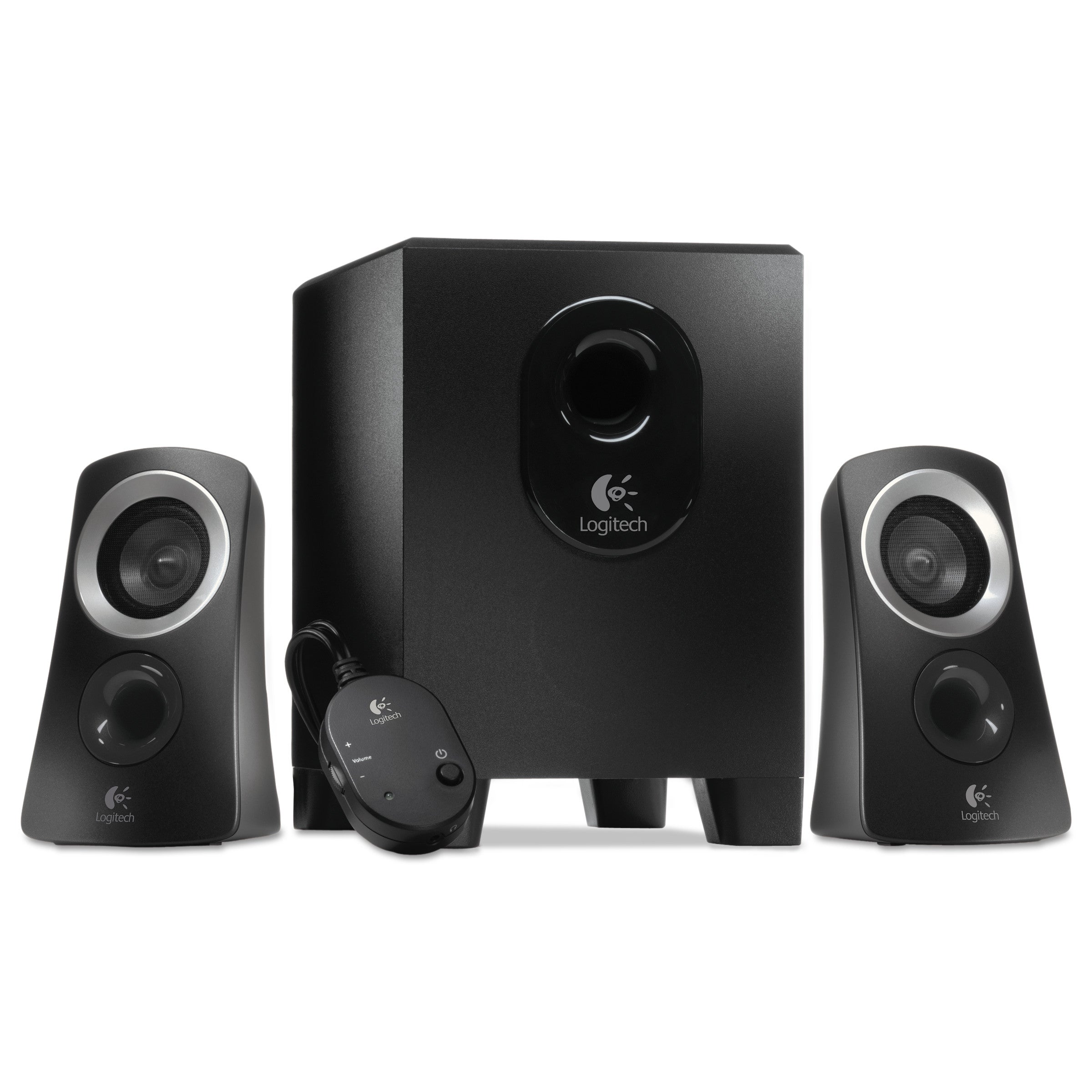 Logitech Z313 2.1 Multimedia Speaker System with Subwoofer, Full Range Audio, 50 Watts Peak Power, Strong Bass, 3.5mm Audio Inputs,