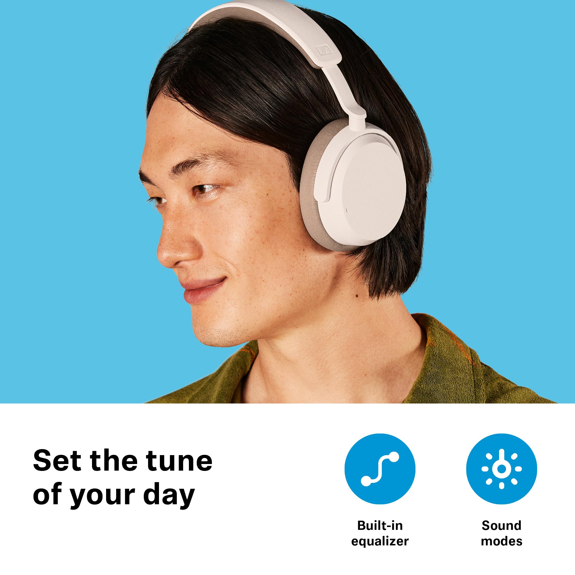 Sennheiser Accentum Wireless Bluetooth Headphones with Hybrid ANC - White