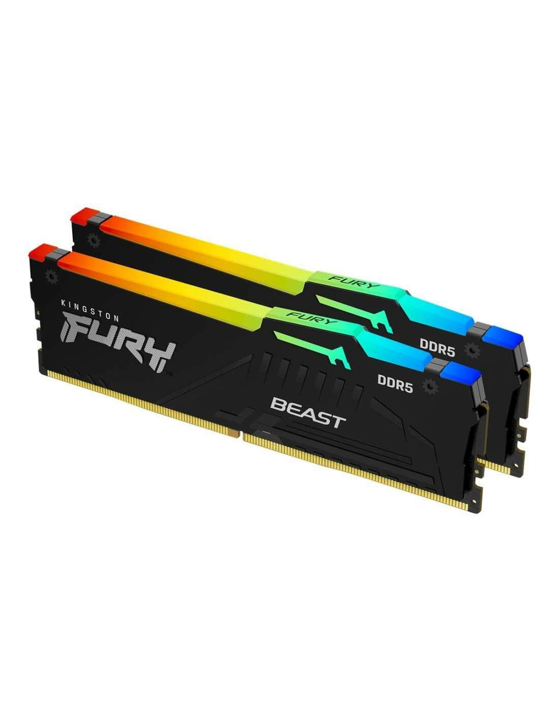Kingston FURY Beast 16GB (2x8) 5200MT/s DDR5 Desktop Memory KF552C36BBEAK2-16