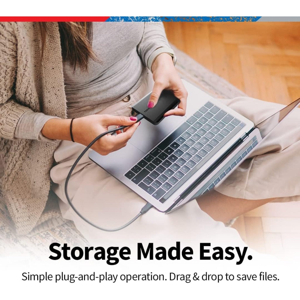 Toshiba Canvio Basics 2TB Portable External HD USB 3.0, Black (HDTB520XK3AA)