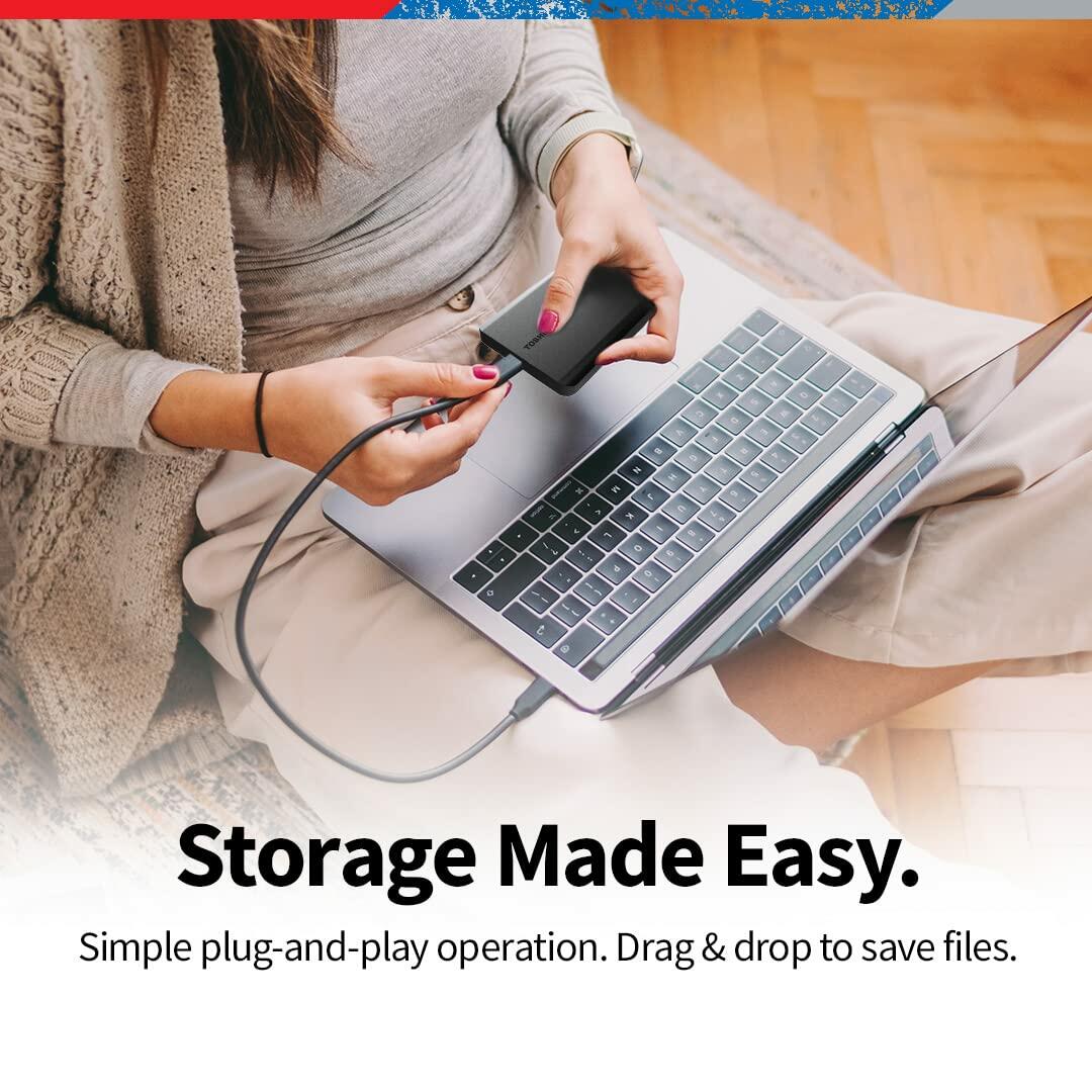 Toshiba Canvio Basics 2TB Portable External HD USB 3.0, Black (HDTB520XK3AA)