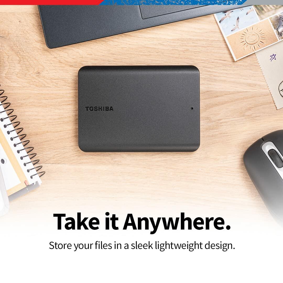Toshiba Canvio Basics 2TB Portable External HD USB 3.0, Black (HDTB520XK3AA)