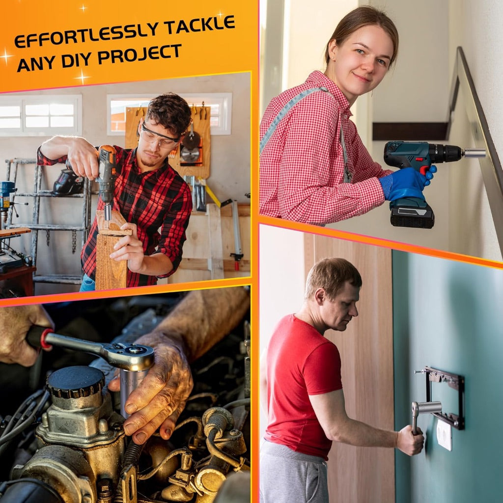 Super Universal Socket Wrench Set Power Drill Adapter