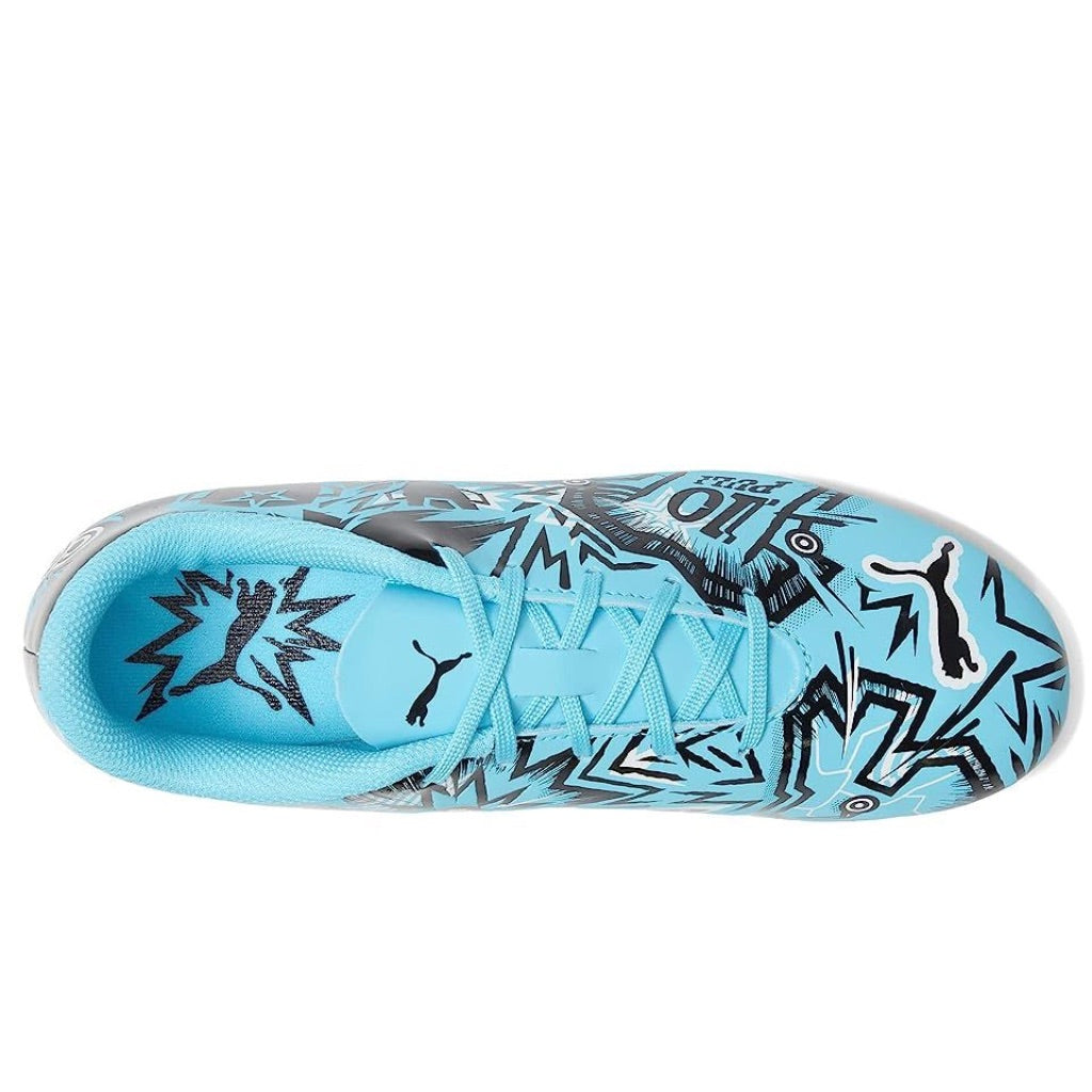 PUMA Kids Ultra Play Christian Pulisic Firm Ground/Artificial Ground Soccer Cleats - Hero Blue/Black/White, Size 10 Little Kid