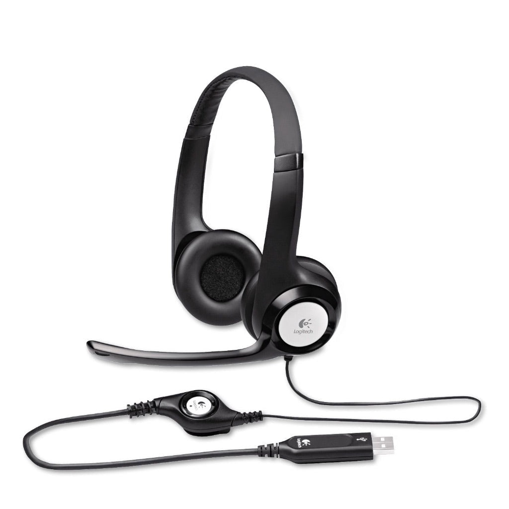 Logitech H390 USB Computer Headset with Noise-Cancelling Mic - Black