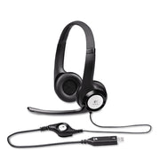 Logitech H390 USB Computer Headset with Noise-Cancelling Mic - Black