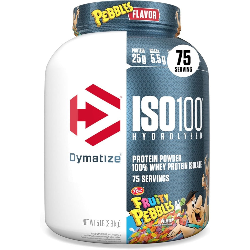 Dymatize ISO100 Hydrolyzed Protein Powder, Fruity Pebbles - 5 lb