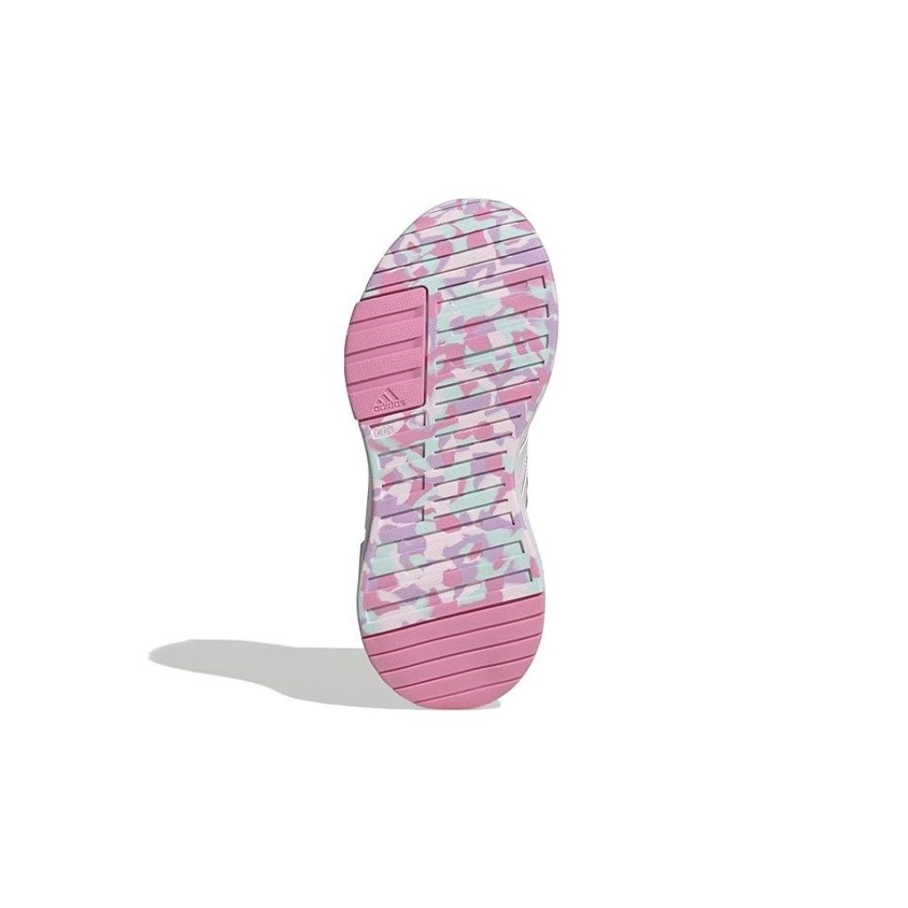 adidas Girls Racer TR23 EL K Sneakers - Clear Pink/Zero Metallic/Bliss Pink, Size 6.5Y