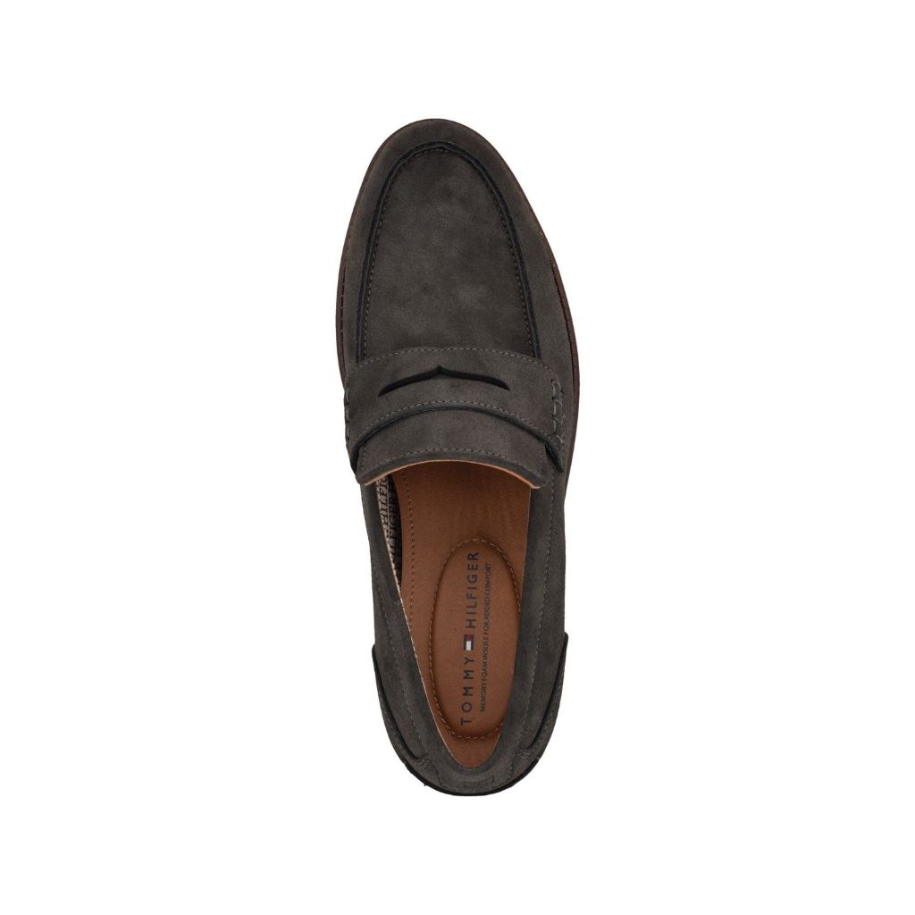 Tommy Hilfiger Men's Yoron Slip On Loafers, Dark Gray, Size 9.5