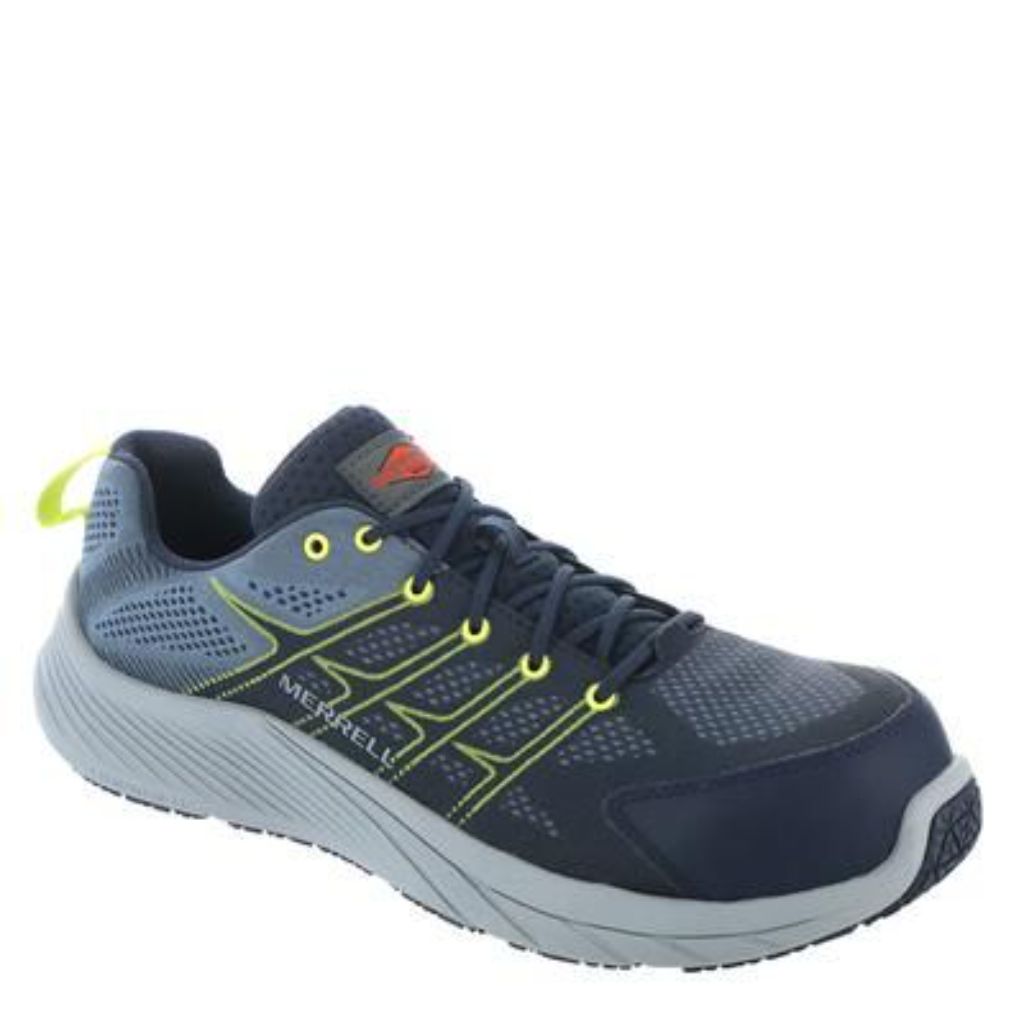Merrell Men's Moab Flight Carbon Fiber Safety Toe Industrial Shoe - Navy, Size 14