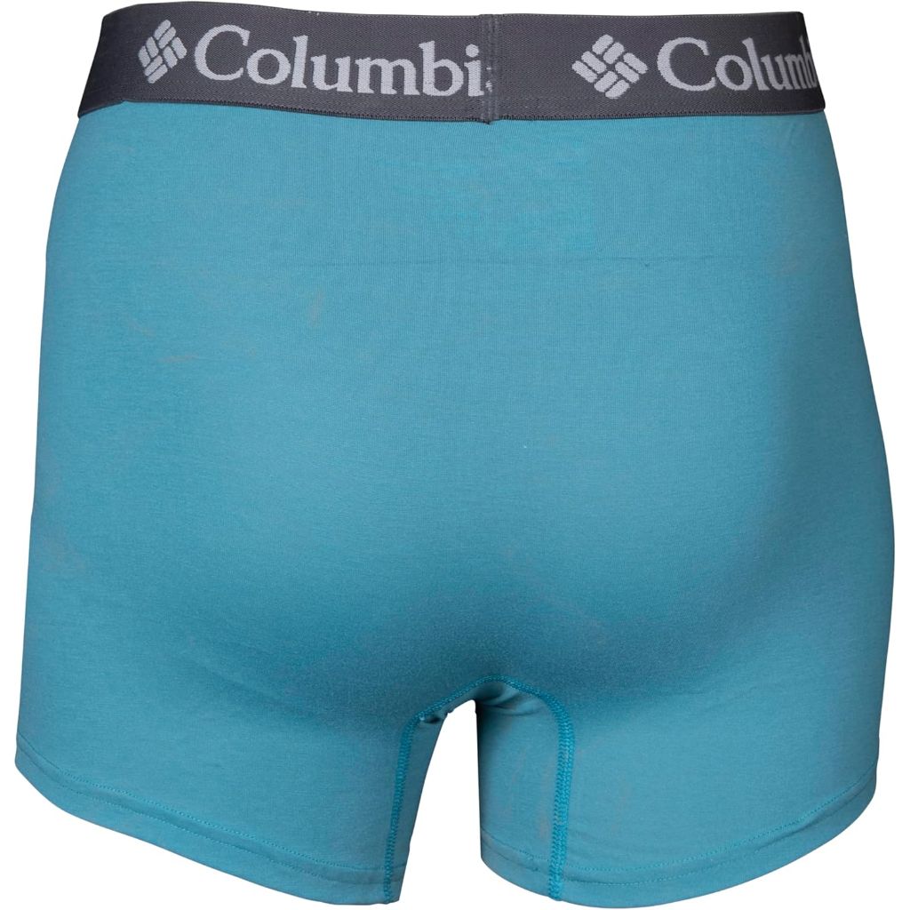 Columbia Men's 3 Pack High- Performance Boxer Brief Teal/Neon Green/Black, Smallv