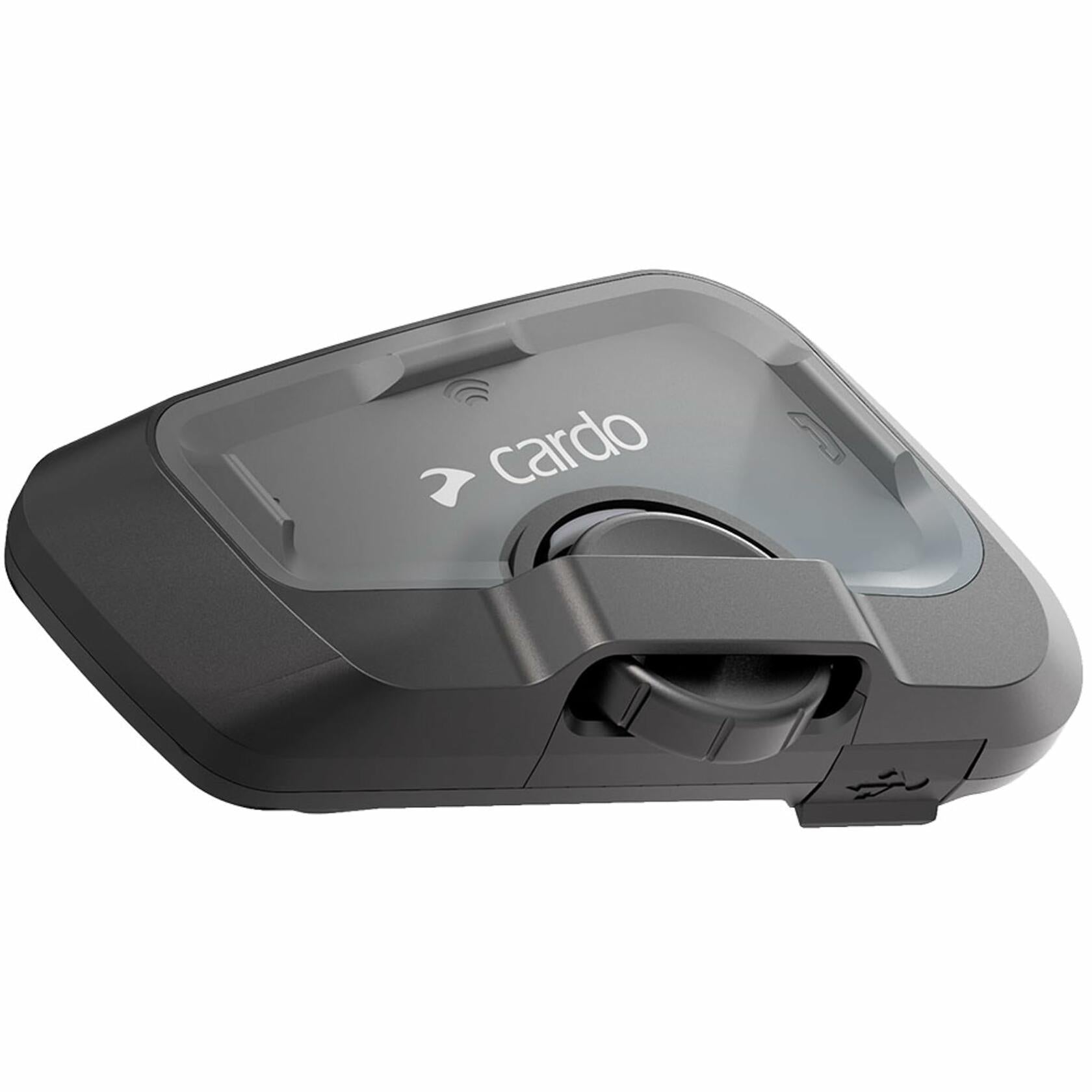 Cardo Freecom 4x 4-Way Motorcycle Helmet Bluetooth Communication System, Single