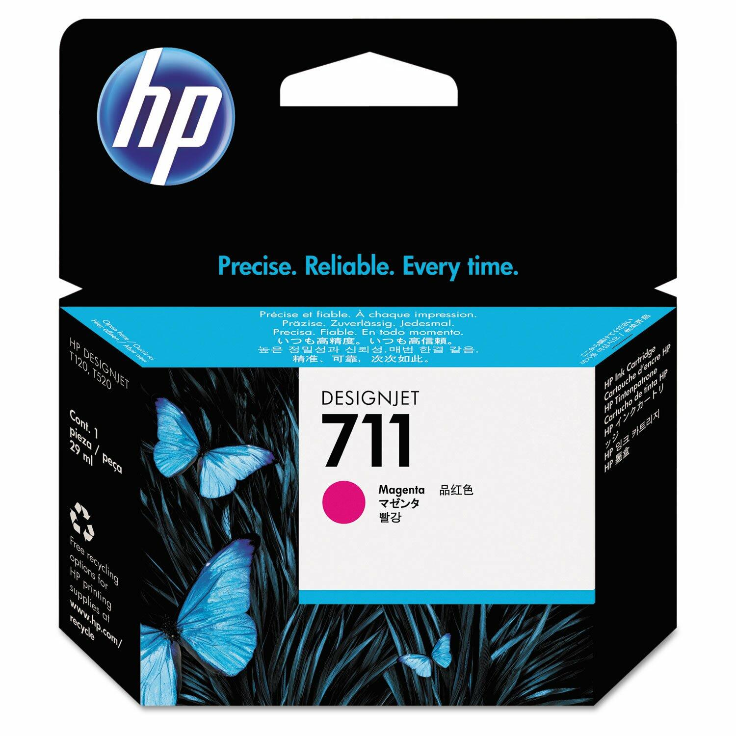 Hewlett-Packard DesignJet 711 HP Bright Ink Cartridge CZ131A - Magenta