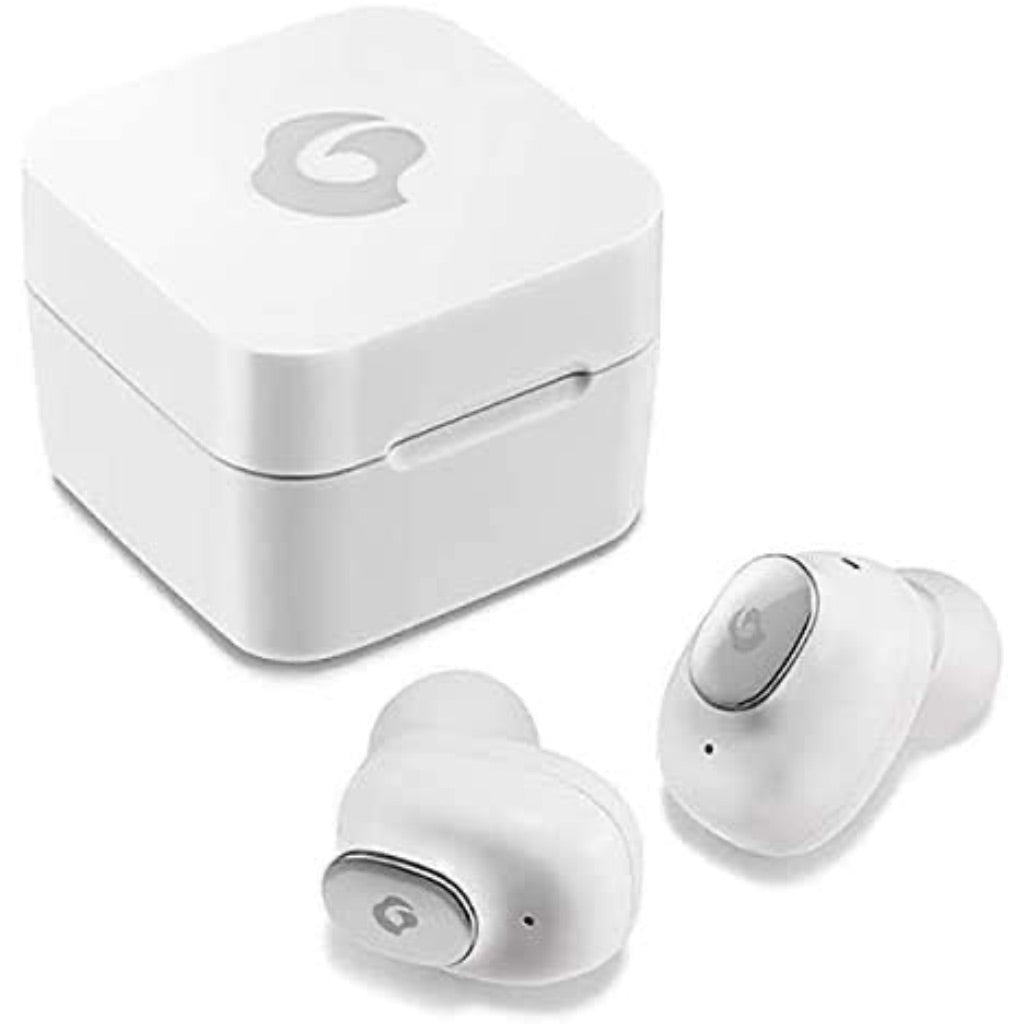 GLIDiC Sound Air TW-5000s True Wireless Earbuds - in-Ear Bluetooth Headphones with Mic - Pro Stereo Sound Sweatproof for Sports/Workout/Gym with Charging Case (White)