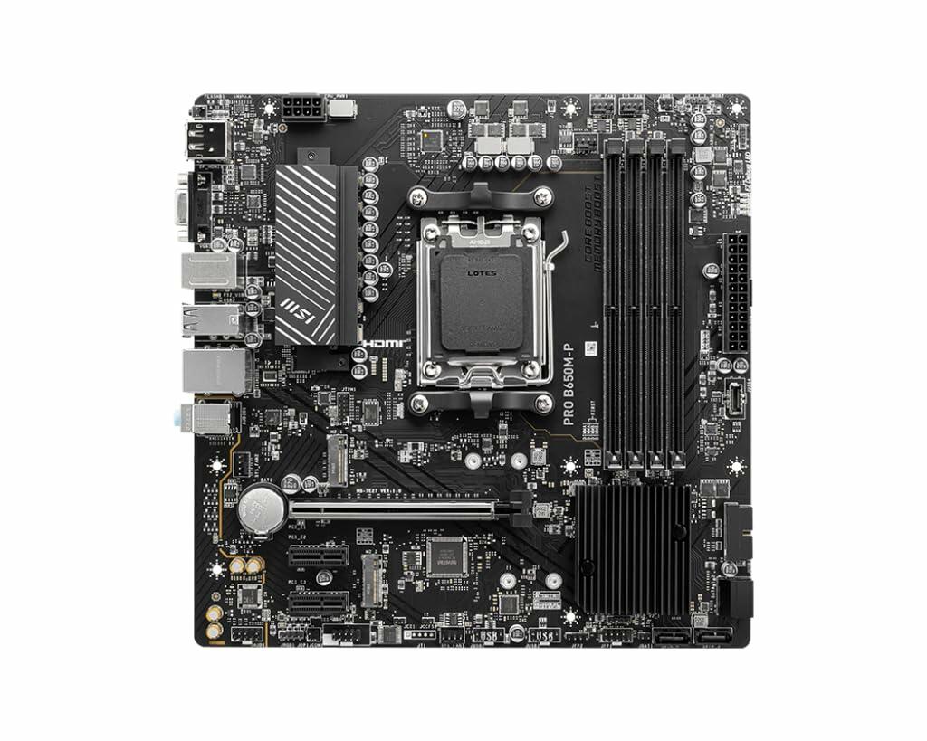 MSI Pro B650M-P ProSeries Motherboard, AMD Ryzen 8000/7000 AM5 DDR5