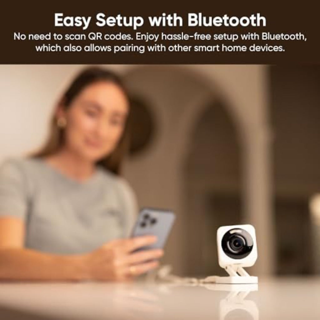 Wyze Cam V4, 2K HD Wi-Fi Smart Home Security Camera, Indoor/Outdoor Use, Pet/Baby Monitor, Motion Activated Spotlight/Siren,