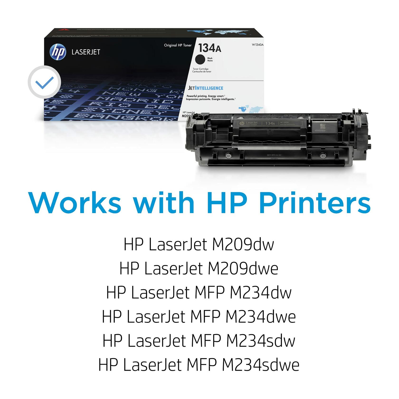 HP 134A Black Toner Cartridge (W1340A) for HP LaserJet M209, MFP M234, MFP 235