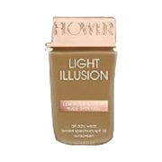 FLOWER BEAUTY by Drew Barrymore Light Illusion SPF Foundation - Blendable + Buildable - Natural Finish - Lightweight Formula (Nutmeg)