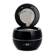 Dental Ultrasonic Retainer Cleaner Machine: 45kHz Cleaning Pod with Digital Timer & Dual Mode - Black