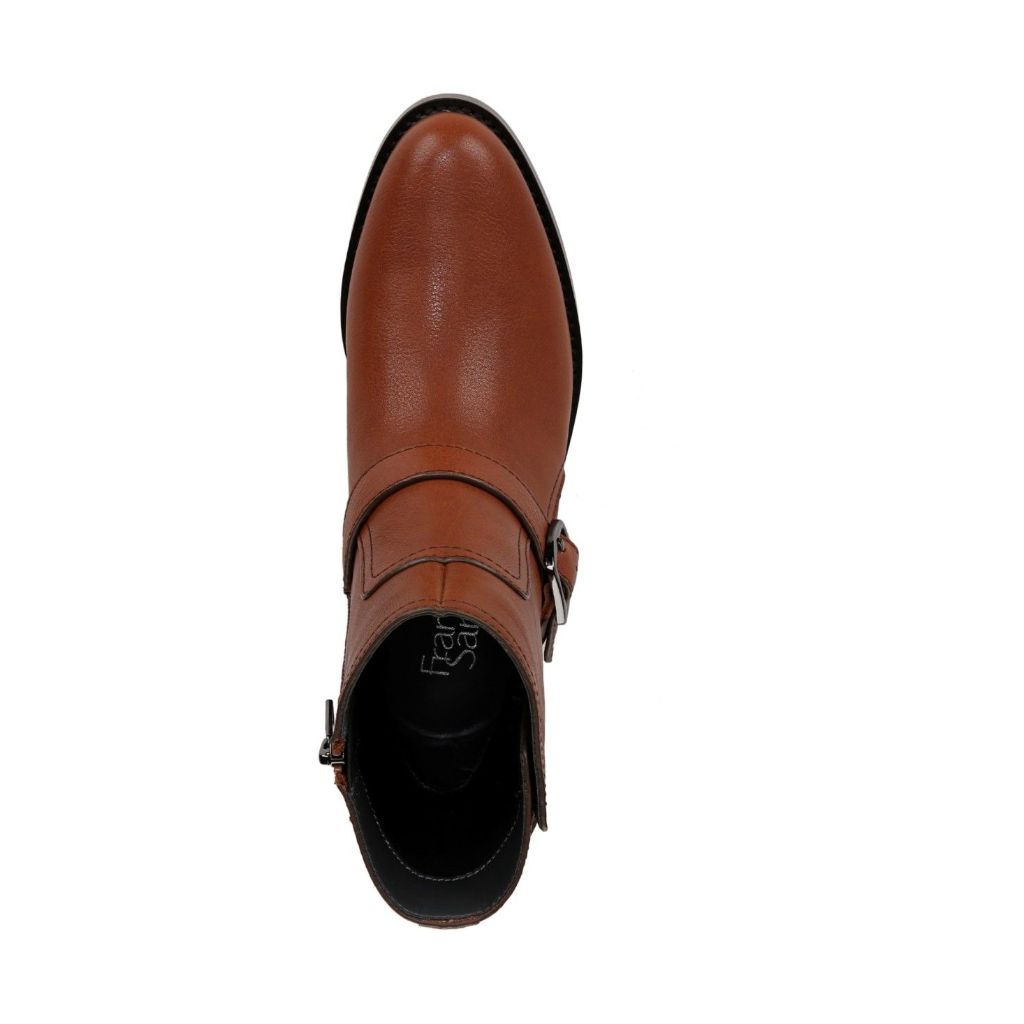 Franco Sarto Women's Prina Leather Ankle Boot - Brown, Size 5.5