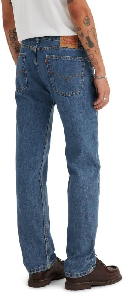 Levi's Men's 505 Regular Fit Jeans, Medium Stonewash - 34W x 34L