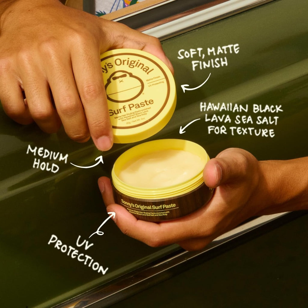 Sun Bum Sonny's Original Surf Paste Matte Finish Hair Styling Paste - Medium Hold - 3 oz