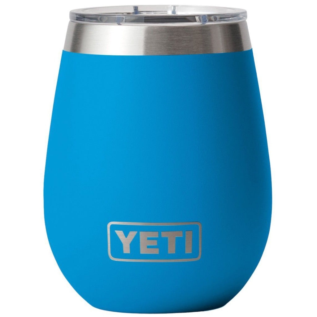 Yeti Rambler 10oz Wine Tumbler with Magslider Lid - Big Wave Blue