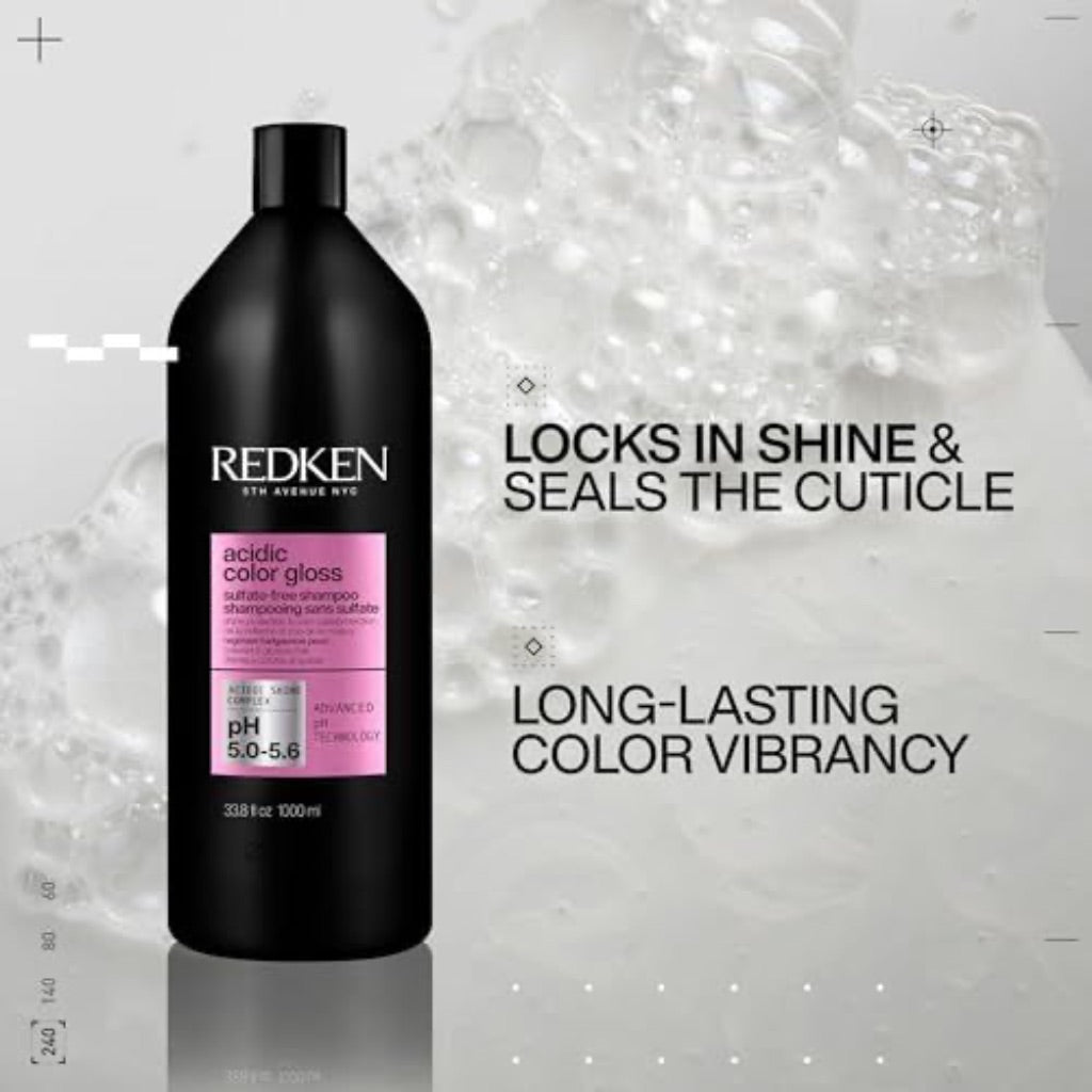 Redken Acidic Color Gloss Sulfate-Free Shampoo, 33.8 fl oz
